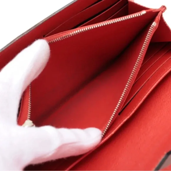 Louis Vuitton Epi Portefouille Twist Long Wallet Coquelicot Red M61179 - Picture 8 of 10